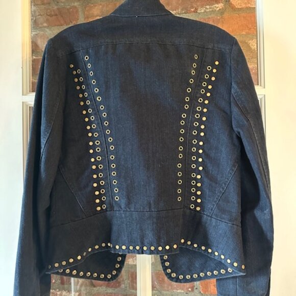 ETCETERA NWT Moto Jean Jacket Size 6 - Picture 2 of 4